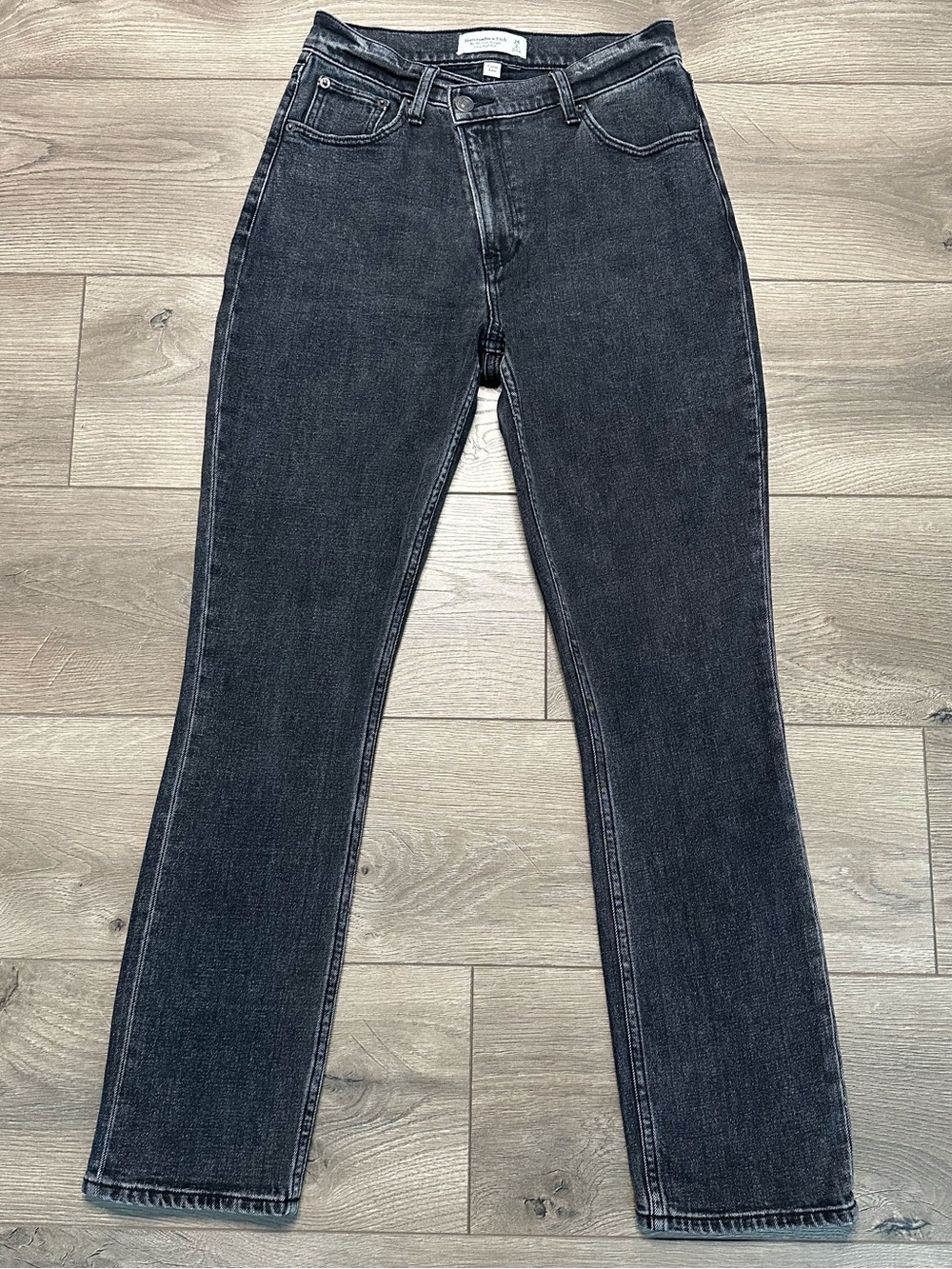 Abercrombie & Fitch 90’s Slim Straight Ultra High Rise Curve Love Jeans 26 Short